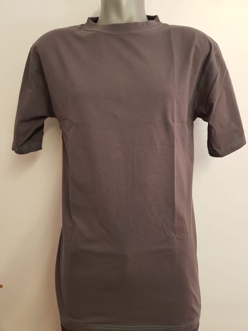Tricou clasic cu ata in contrast - imagine 2