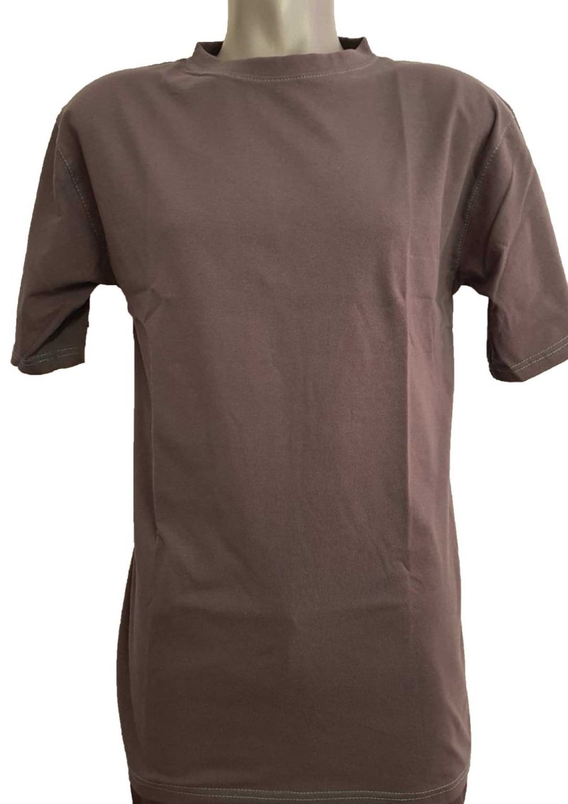 Tricou clasic cu ata in contrast